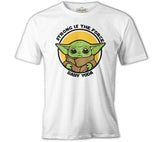 Baby Yoda - Strong Beyaz Erkek Tshirt