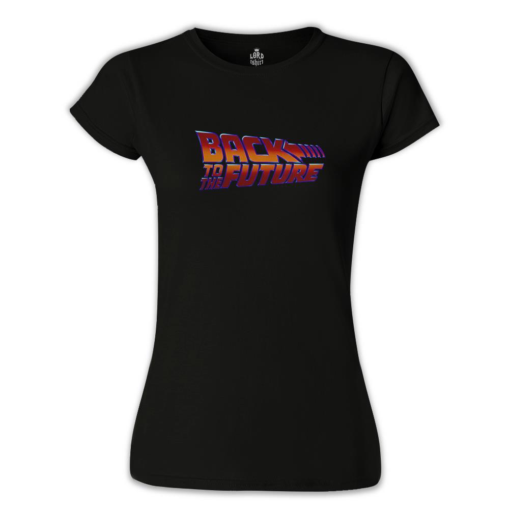 Back to the Future - Logo Black Women's Tshirt