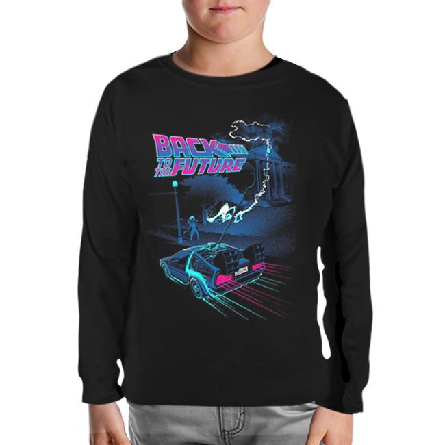 Back to the Future - Not That Time Black Kids Sweatshirt