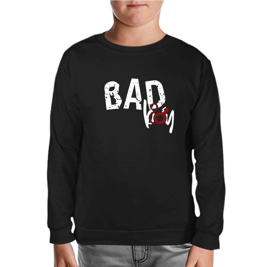 Bad Boy - Sin Black Kids Sweatshirt