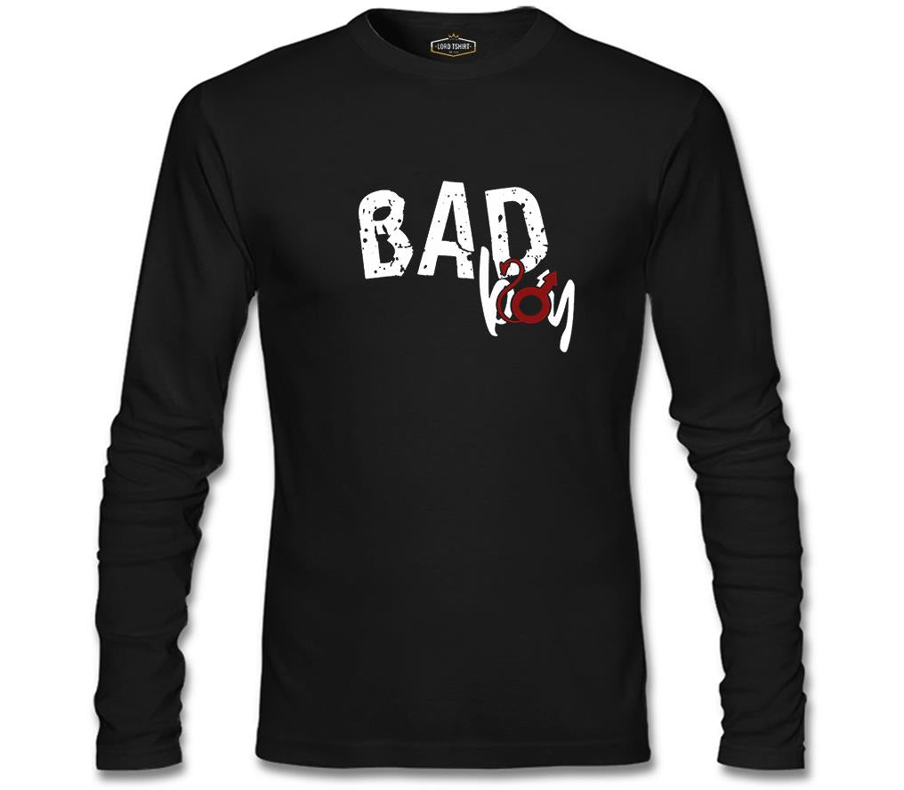 Bad Boy - Sin Siyah Erkek Sweatshirt
