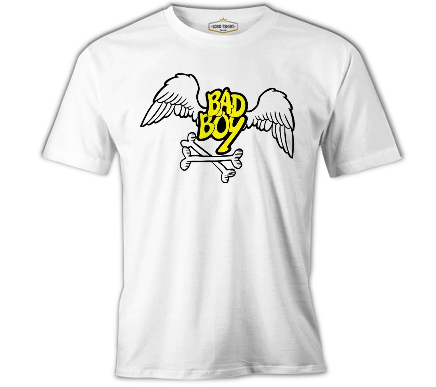 Bad Boy - Wings Beyaz Erkek Tshirt