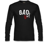 Bad Girl - Sin Siyah Erkek Sweatshirt