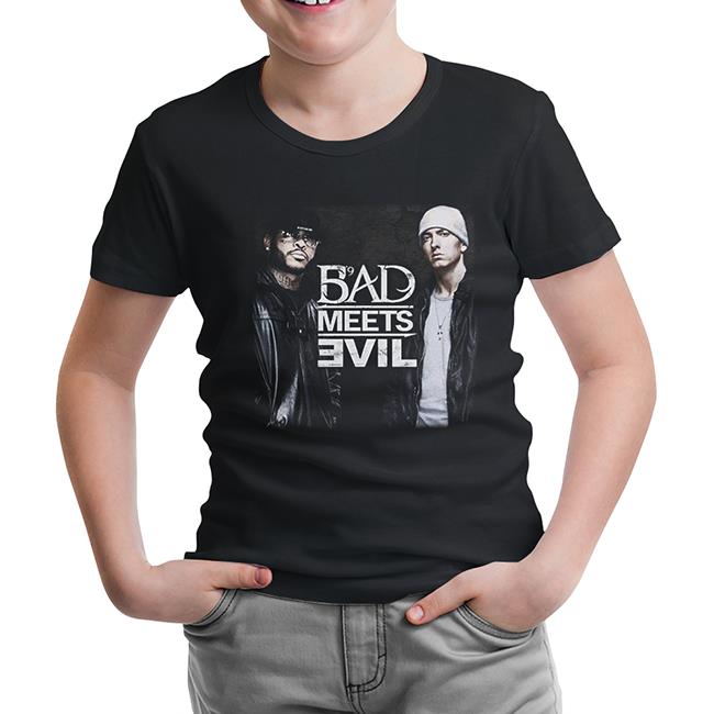 Bad Meets Evil Black Kids Tshirt