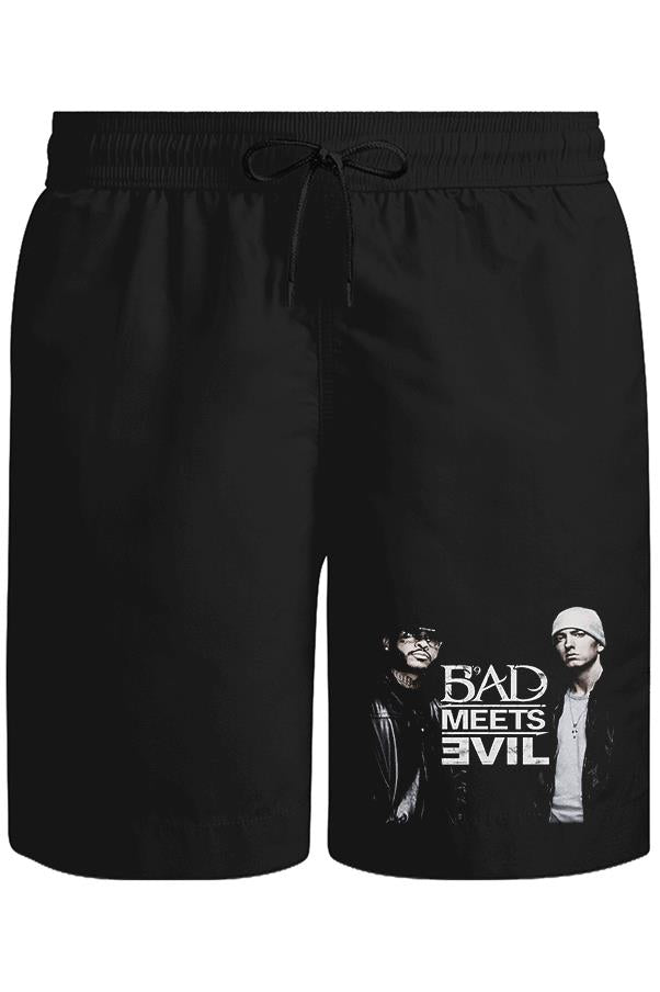 Bad Meets Evil Unisex Siyah Şort