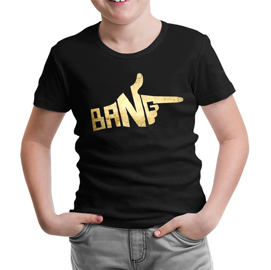 Bang Siyah Çocuk Tshirt
