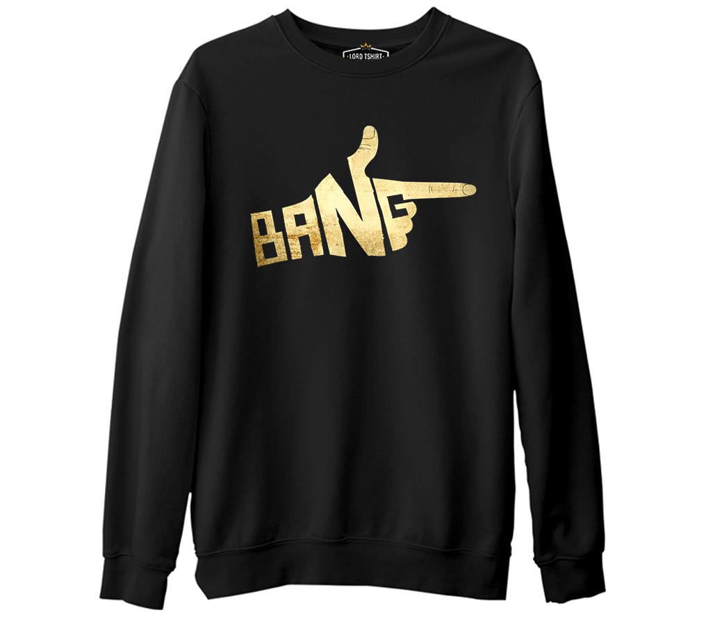Bang  Siyah Erkek Kalın Sweatshirt