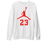 Basketball - Jordan 23 Beyaz Kalın Sweatshirt