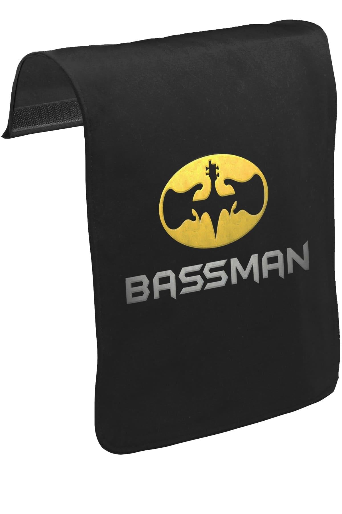 Bassman Unisex Black Snap-On Messenger Bag Cover CK-1216 