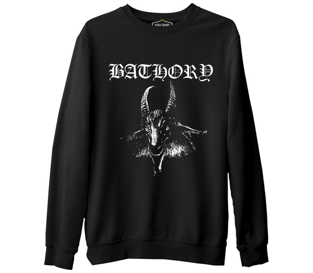 Bathory  Siyah Erkek Kalın Sweatshirt