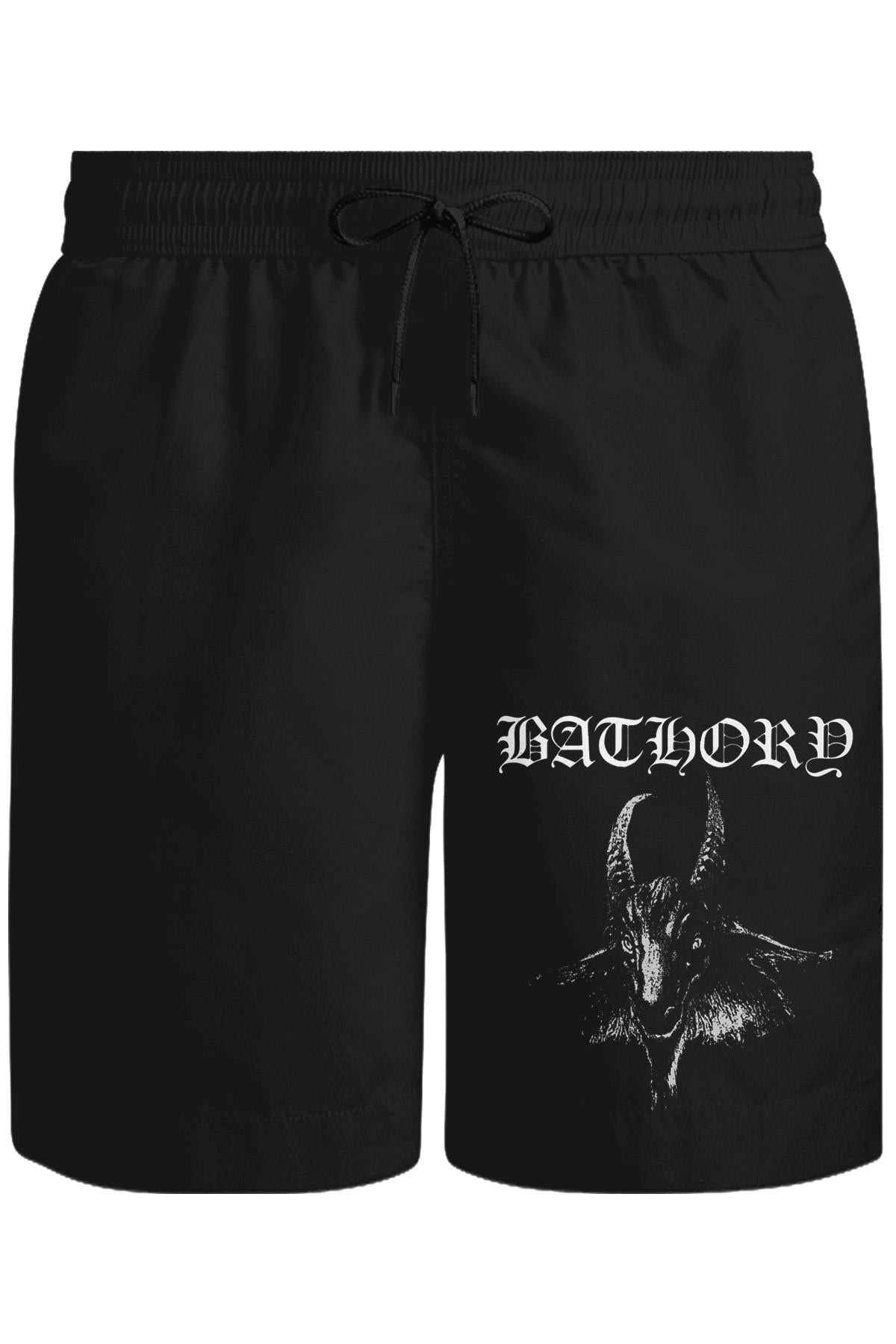 Bathory Unisex Siyah Şort