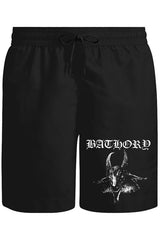 Bathory Unisex Siyah Şort