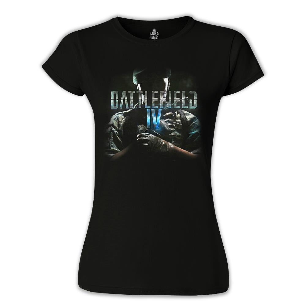 Battlefield 4 Siyah Kadın Tshirt