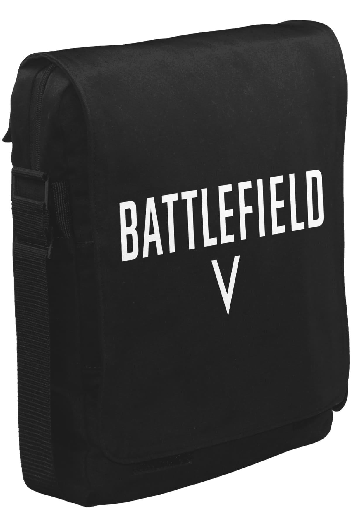 Battlefield 5 - Logo Unisex Siyah Postacı Çanta