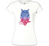 Owl White Women's Tshirt