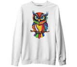 Owl - Branch White Men's Thick Sweatshirt