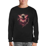 Owl Black Kids Sweatshirt