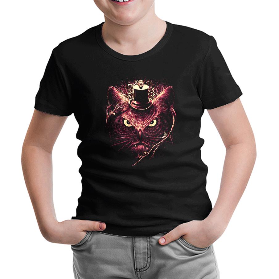Baykuş Siyah Çocuk Tshirt