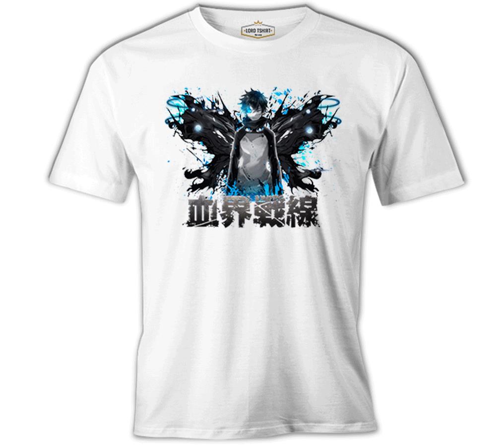 BBB - Kekkai Sensen Beyaz Erkek Tshirt