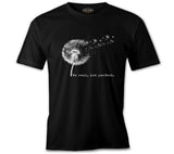 Be Real Not Perfect Dandellion Siyah Erkek Tshirt