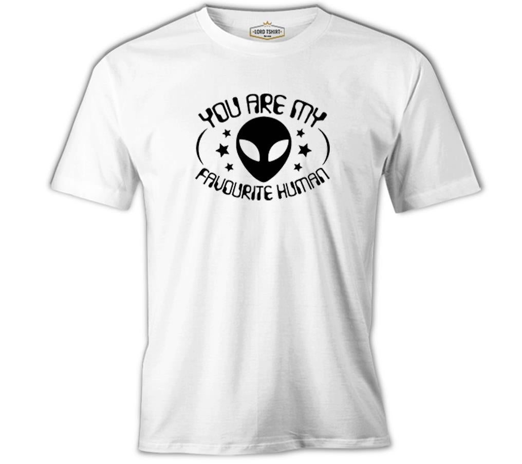Be the Favourite Human Beyaz Erkek Tshirt