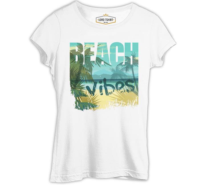 Beach Vibes - Yaz Beyaz Kadın Tshirt