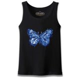 Beautiful Blue Butterfly Siyah Erkek Atlet