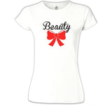 Beauty and the Beast - Beauty Beyaz Kadın Tshirt