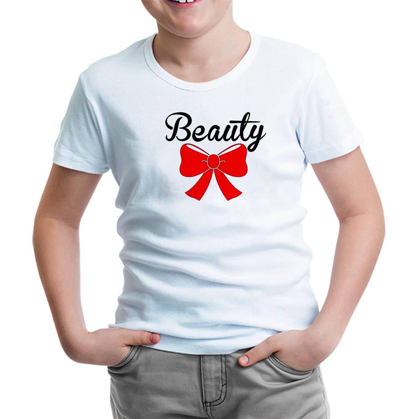 Beauty and the Beast - Beauty Beyaz Çocuk Tshirt