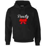 Beauty and the Beast - Beauty  Siyah Erkek Fermuarsız Kapşonlu