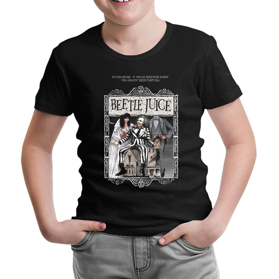 Beetle Juice Siyah Çocuk Tshirt