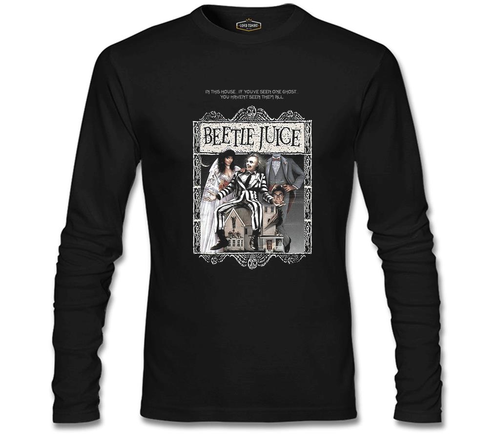 Beetle Juice Siyah Erkek Sweatshirt