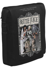 Beetle Juice Unisex Siyah Postacı Çanta