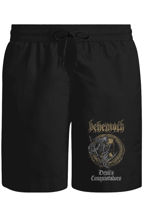 Behemoth - Devil's Conquistadors Unisex Siyah Şort