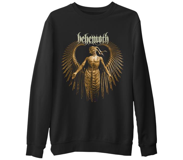 Behemoth - Historica Siyah Erkek Kalın Sweatshirt