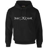 BeLakor - Logo Siyah Erkek Fermuarsız Kapşonlu