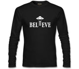 Believe Siyah Erkek Sweatshirt