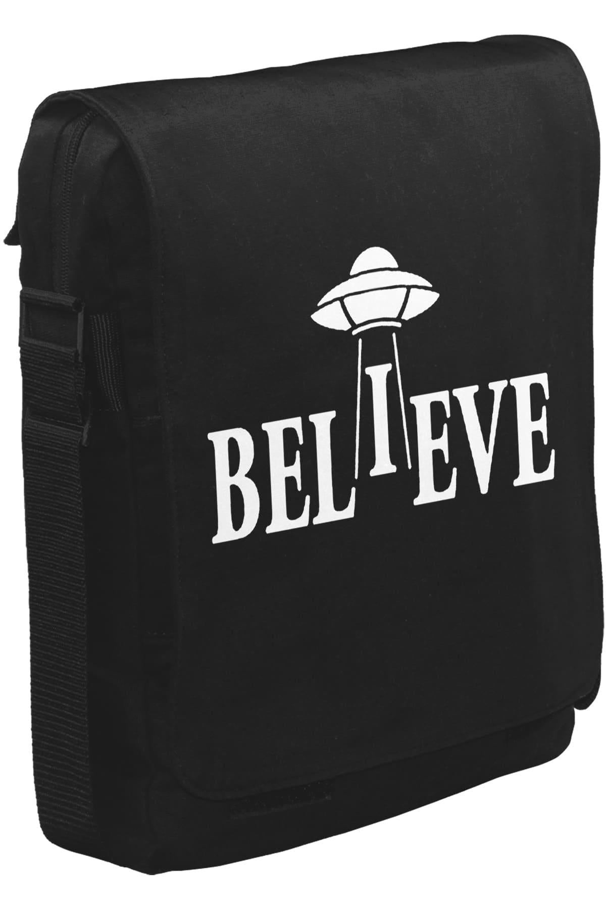 Believe Unisex Siyah Postacı Çanta