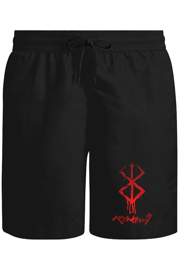 Berserk - Mark Unisex Siyah Şort