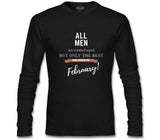 Best are Born in February Siyah Erkek Sweatshirt