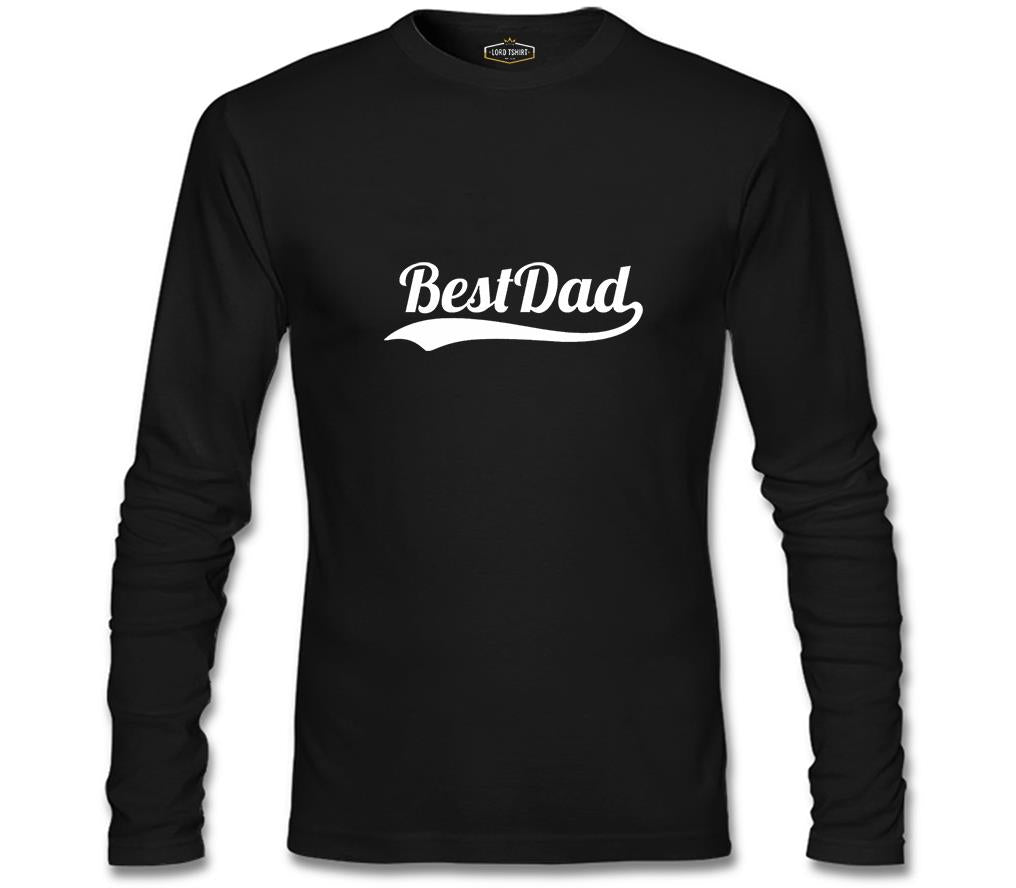 Best Dad Siyah Erkek Sweatshirt