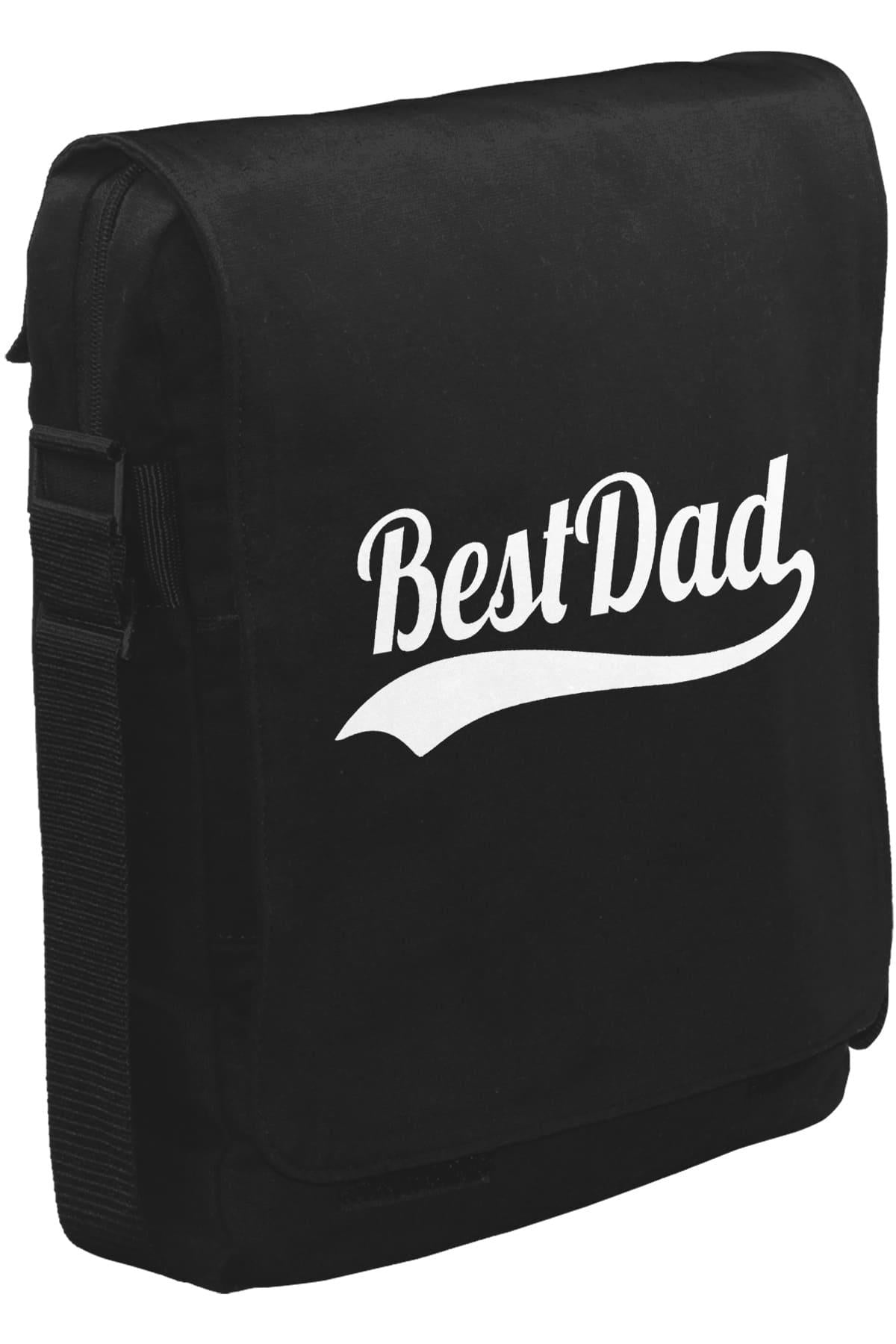 Best Dad  Unisex Siyah Postacı Çanta