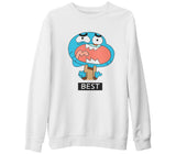 Best Friends - Best Beyaz Kalın Sweatshirt