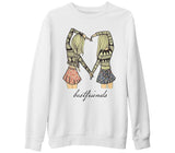 Best Friends - F1 White Thick Sweatshirt