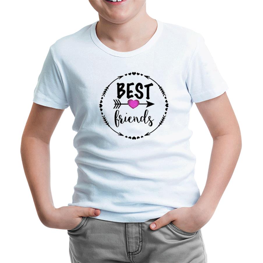 Best Friends - F2 Beyaz Çocuk Tshirt