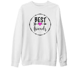 Best Friends - F2 Beyaz Kalın Sweatshirt