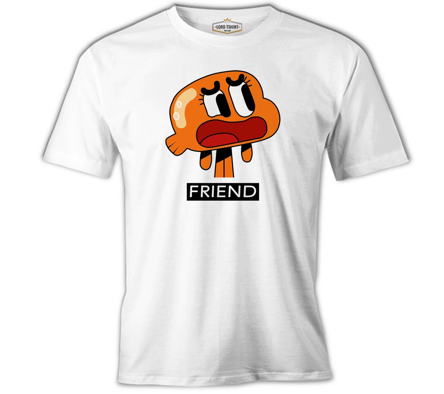 Best Friends - Friend Beyaz Erkek Tshirt
