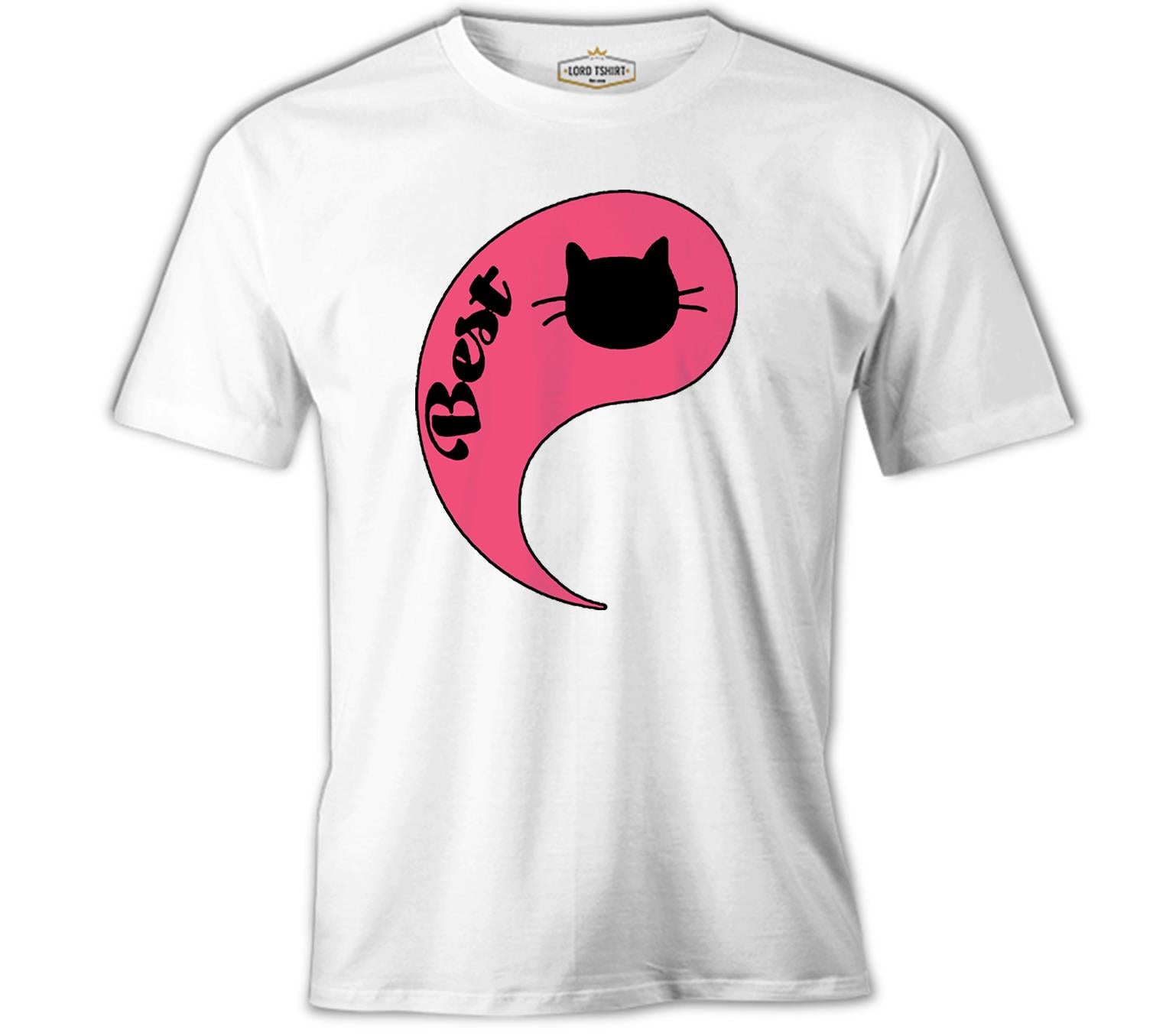 Best Friends - Kedi Beyaz Erkek Tshirt