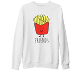 Best Friends - Patates Beyaz Kalın Sweatshirt