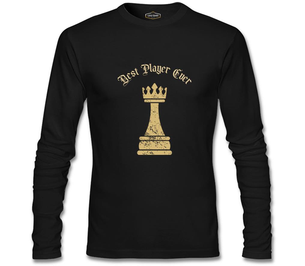 Best Player Ever of the Chess Siyah Erkek Sweatshirt